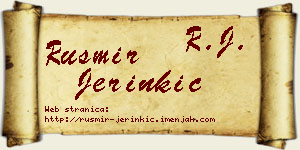 Rusmir Jerinkić vizit kartica